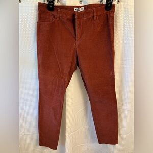 Old Navy Women’s Rust Corduroy Skinny Pants Size 18
